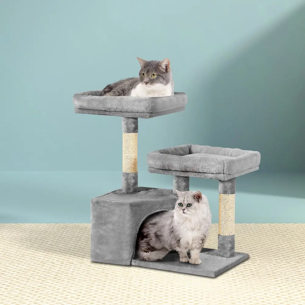 i.Pet Cat Tree 69cm Scratching Post Tower Scratcher Wood Condo House Bed Trees - Pets