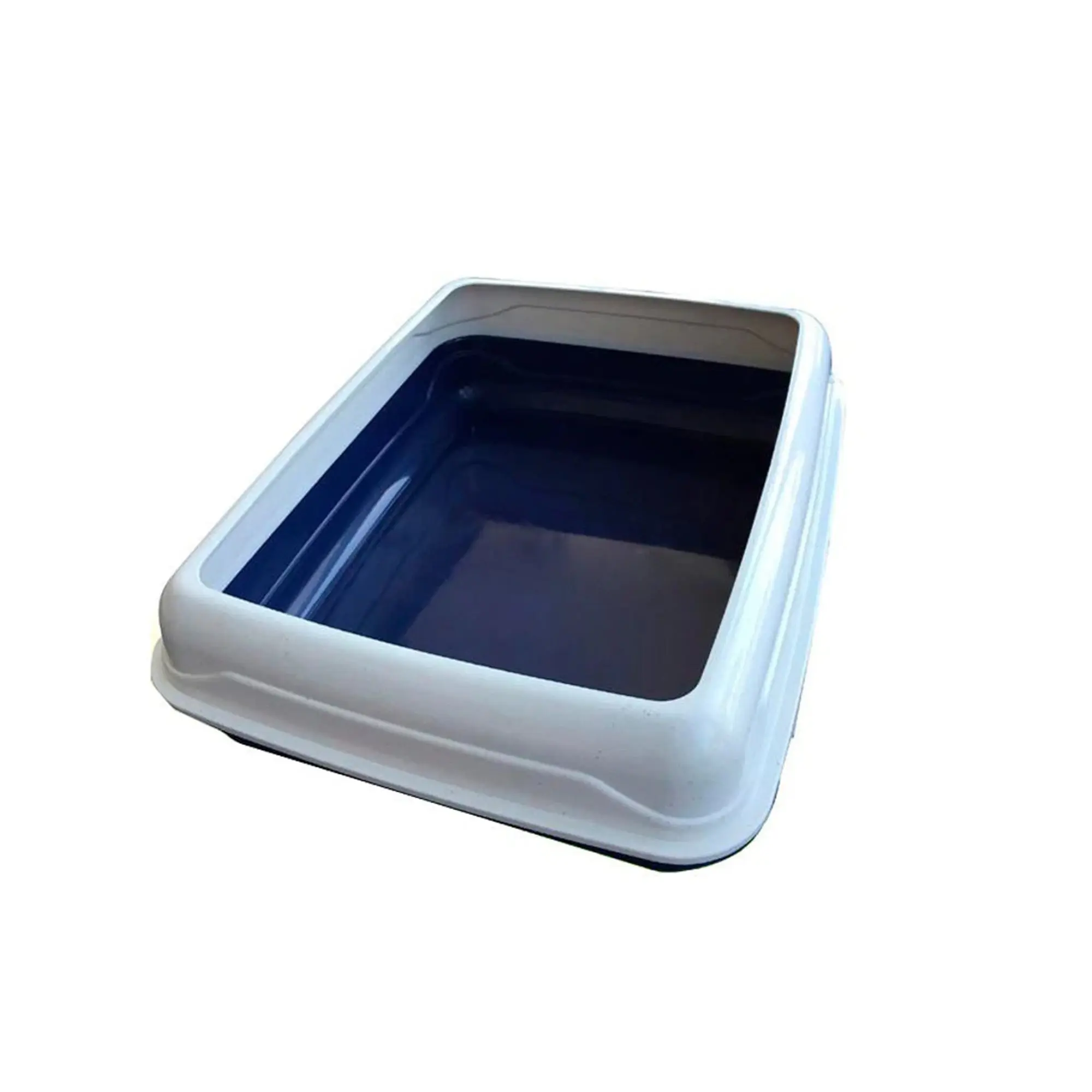 Salesbay Large Quaity Pet Cat Kitty Litter Pan Tray Box With Rim 56x44x15cm - Pets