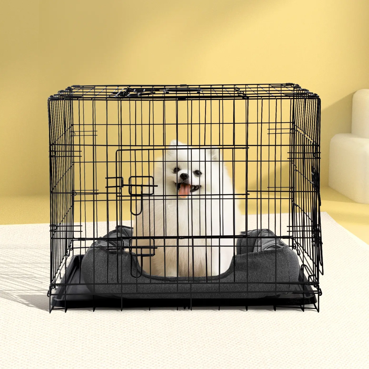 i.Pet 36" Dog Cage Crate Kennel 3 Doors - Pets