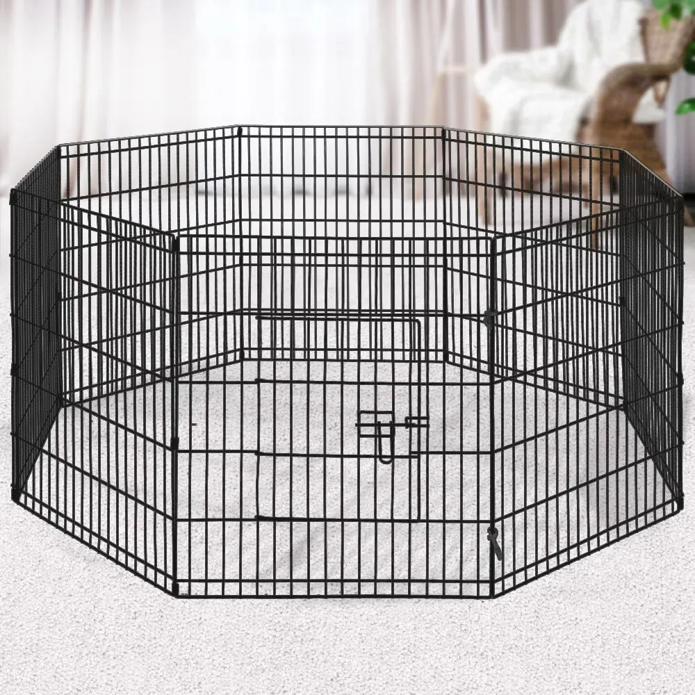 i.Pet 2x30" 8 Panel Dog Playpen Pet Fence Exercise Cage Enclosure Play Pen - Pets