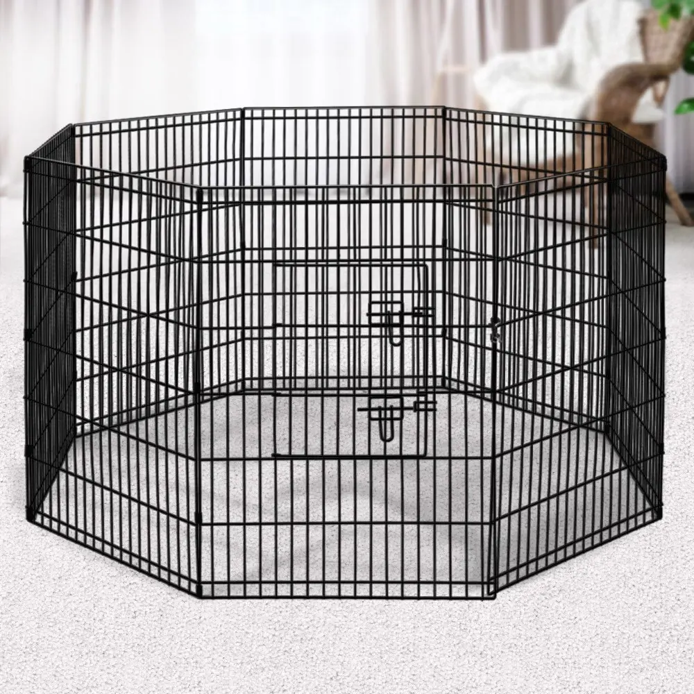 i.Pet 36" 8 Panel Dog Playpen Pet Fence Exercise Cage Enclosure Play Pen - Pets
