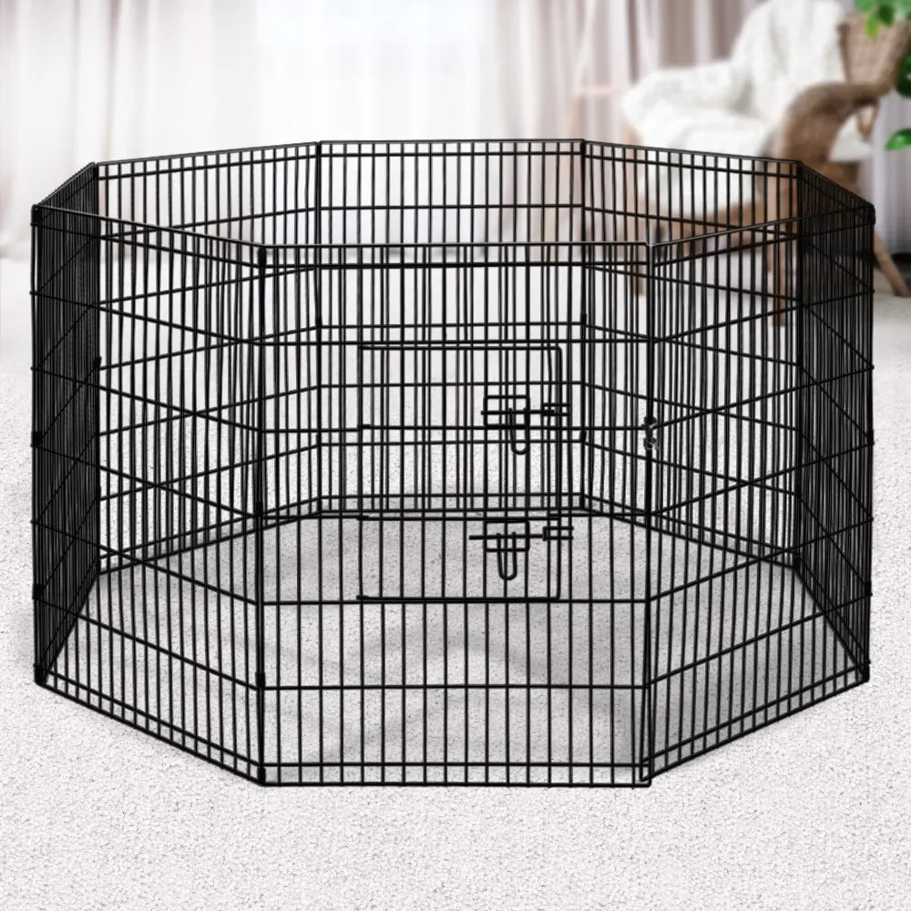 i.Pet 2x36" 8 Panel Dog Playpen Pet Fence Exercise Cage Enclosure Play Pen - Pets