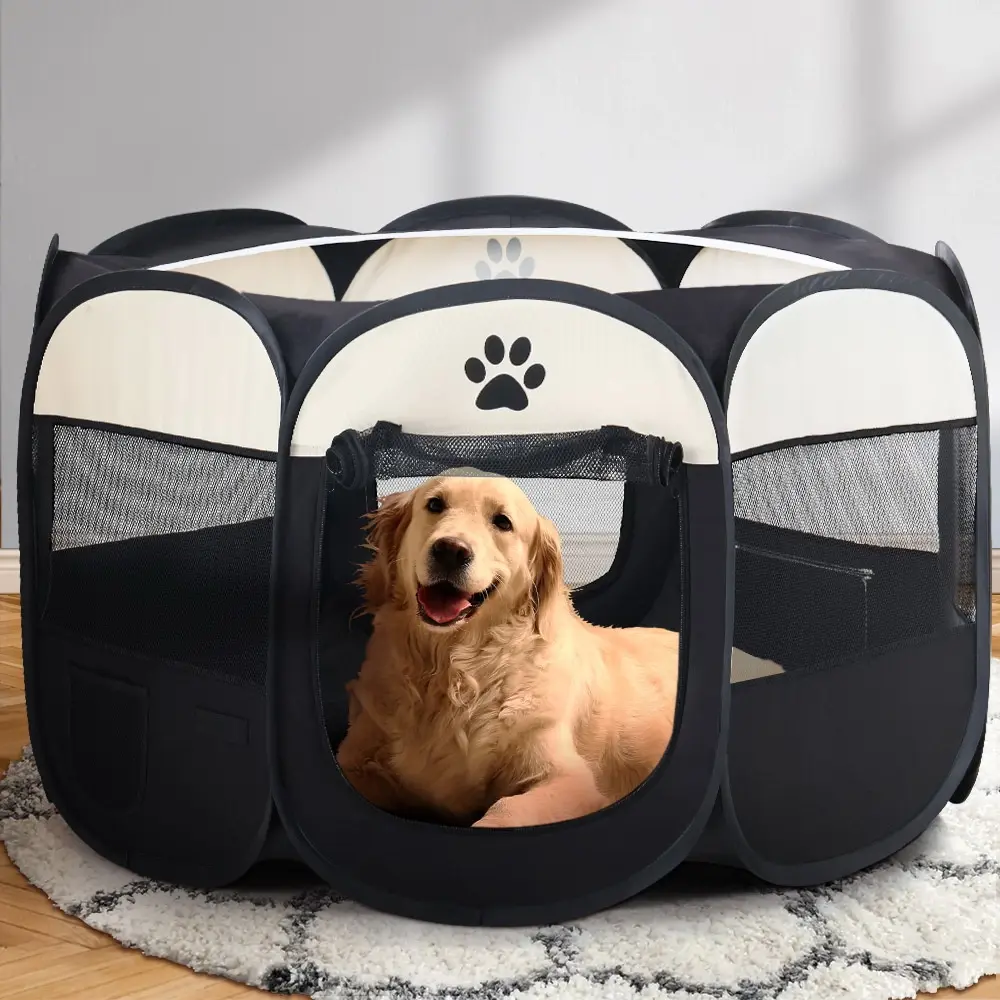 i.Pet Dog Playpen Tent Pet Crate Fence 3XL Enclosure - Pets