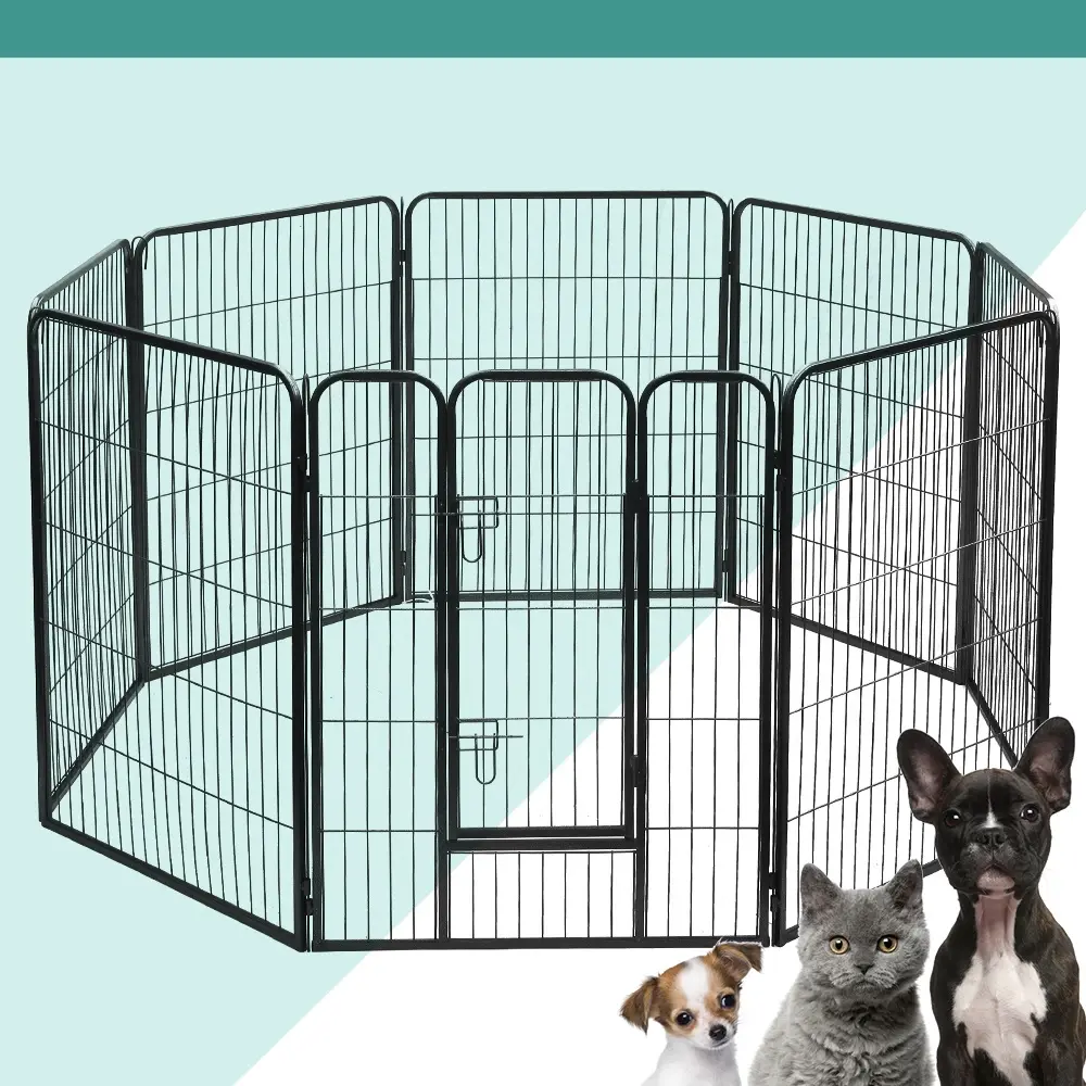 i.Pet 40" 8 Panel Dog Playpen Pet Exercise Cage Enclosure Fence Play Pen - Best Sellers From $10