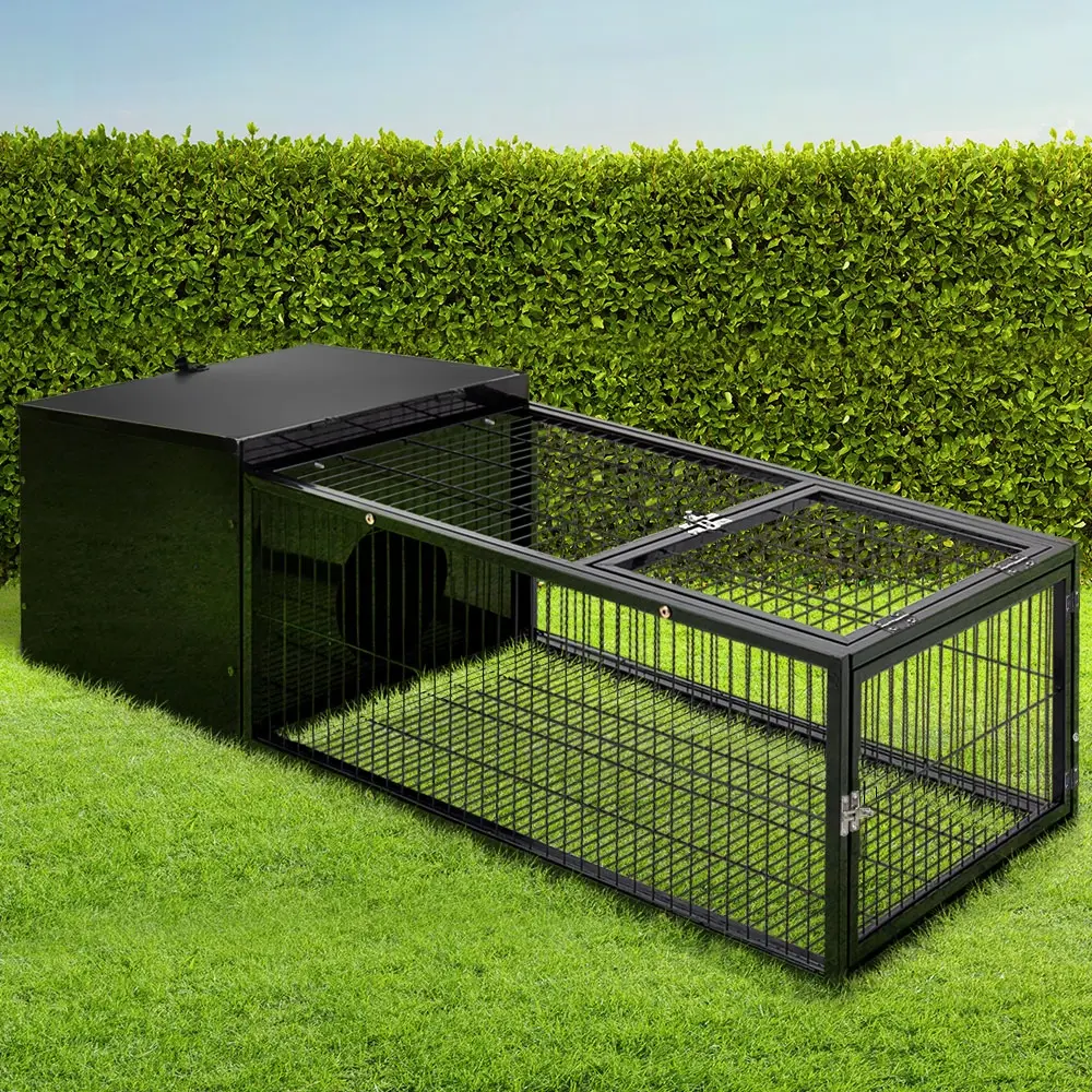 i.Pet Rabbit Cage 122x52cm Hutch Enclosure Carrier Metal - Save up to 70% Off Pet Supplies