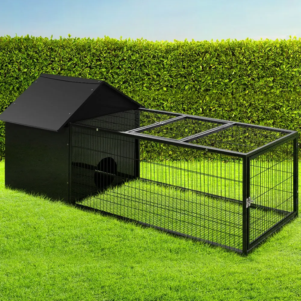 i.Pet Rabbit Cage Hutch 162x60cm Enclosure Metal - Save up to 70% Off Pet Supplies