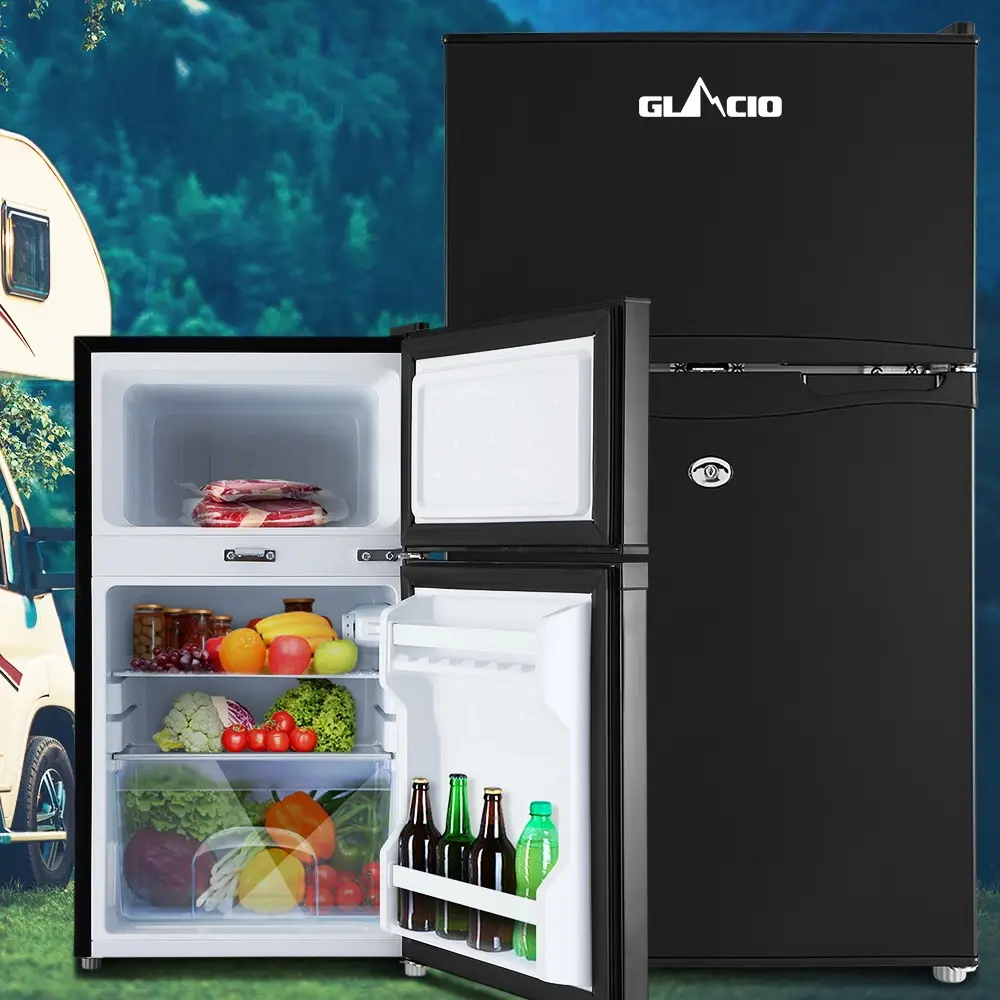 Glacio 90L Portable Fridge Freezer Bar Upright 12V/24V/240V Camping Caravan - Sports & Outdoor