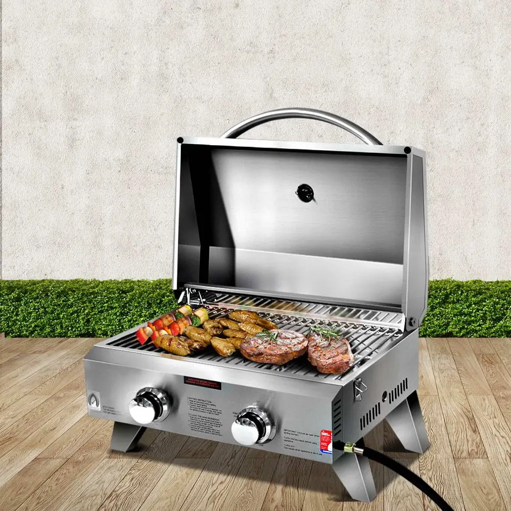 Grillz Portable Gas BBQ Grill 2 Burners - Up to 40% off - Tongmaster Sale