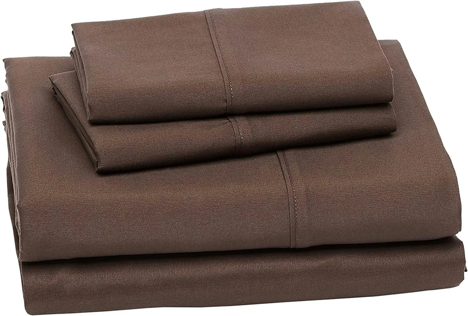 King Size Microfiber Bed Sheet Set Lightweight Super Soft Easy Care, 36 cm Deep Pockets Chocolate - Home & Garden