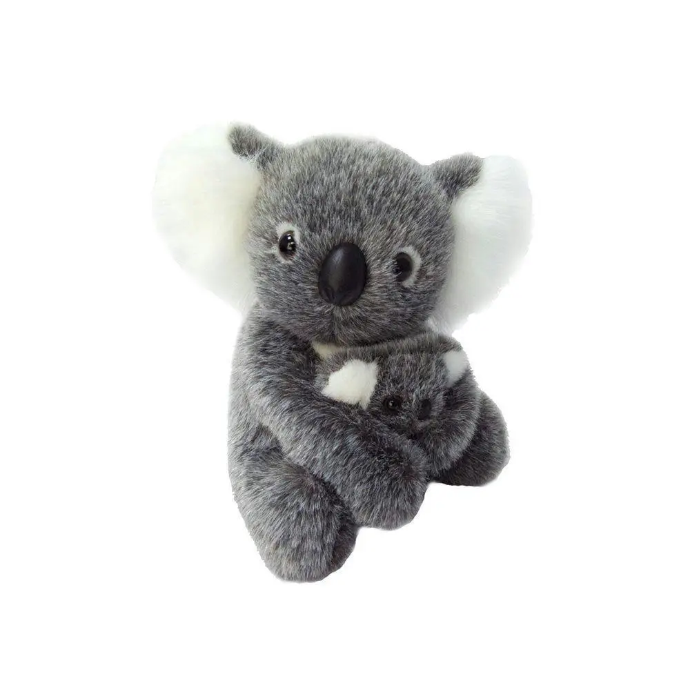 Korimco 19cm with Baby Koala Kids Animal Soft Plush Stuffed Toy Grey 3y+ - Toys & Games