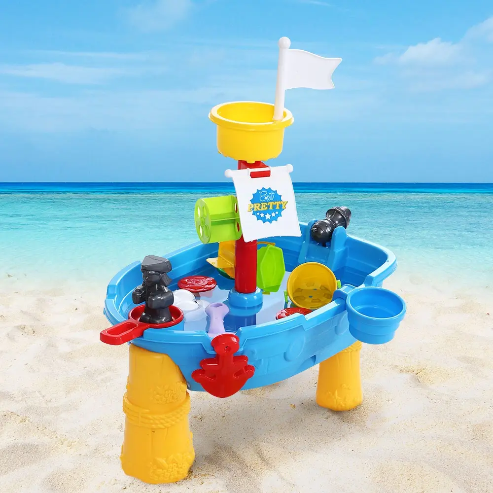Keezi Kids Sandpit Pretend Play Set Outdoor Toys Water Table Activity Play Set - Toys & Games
