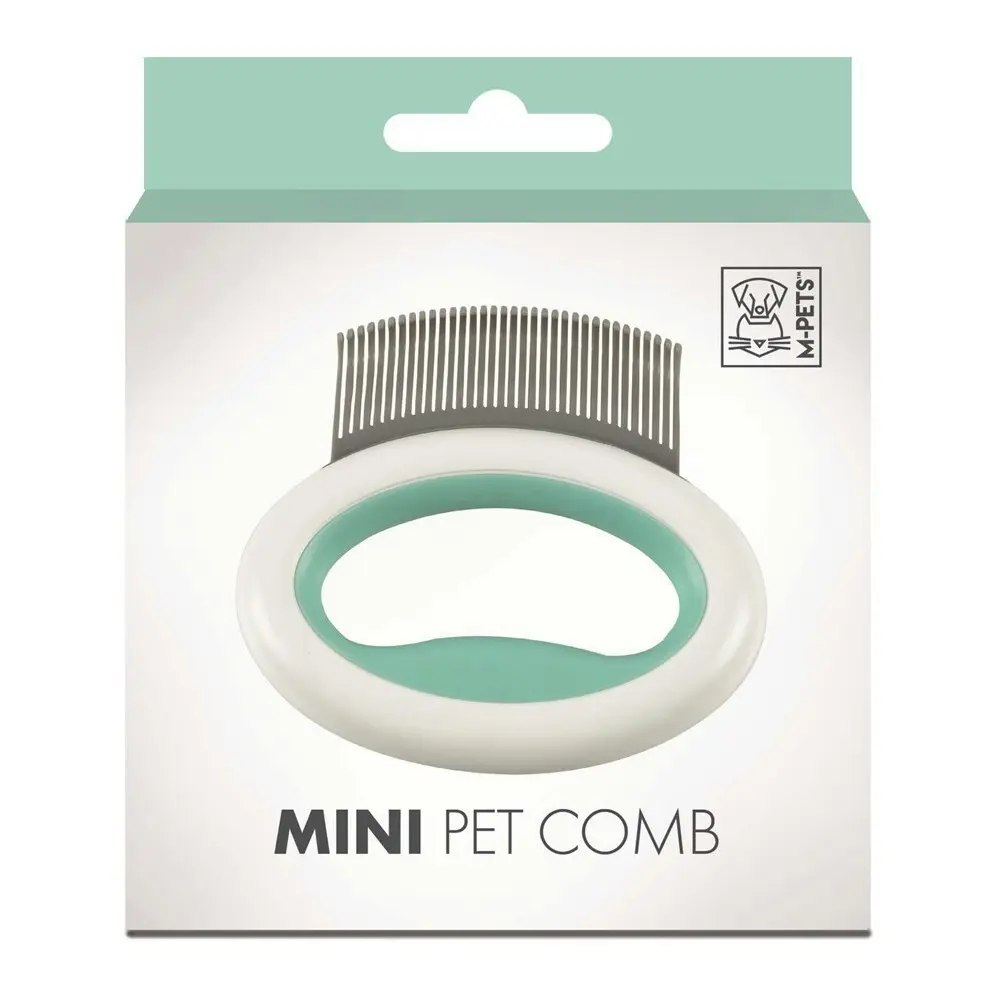 M-Pets 8cm Mini Pet Comb Cat/Kitten Dog Pet Bath Grooming Cleaning Tool Green