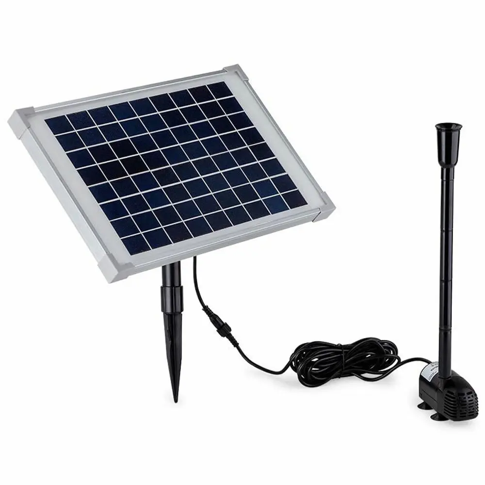 Protege 50W Solar Powered Fountain Submersible Water Pump Pond Kit Power Garden Panel - Hardware