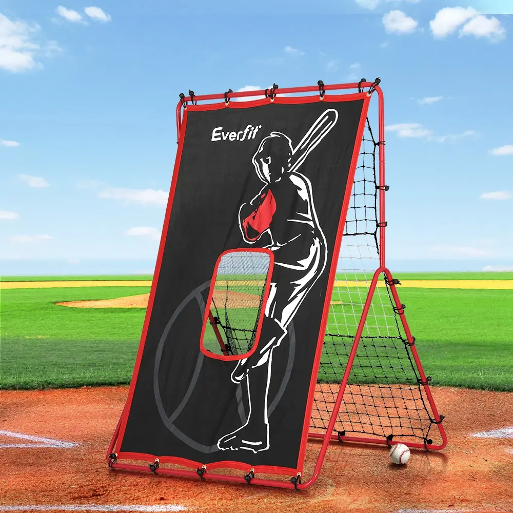 Everfit Baseball Net Rebound Pitching Kit Target Hitter 2 in 1 Training Aid - Sports & Outdoor
