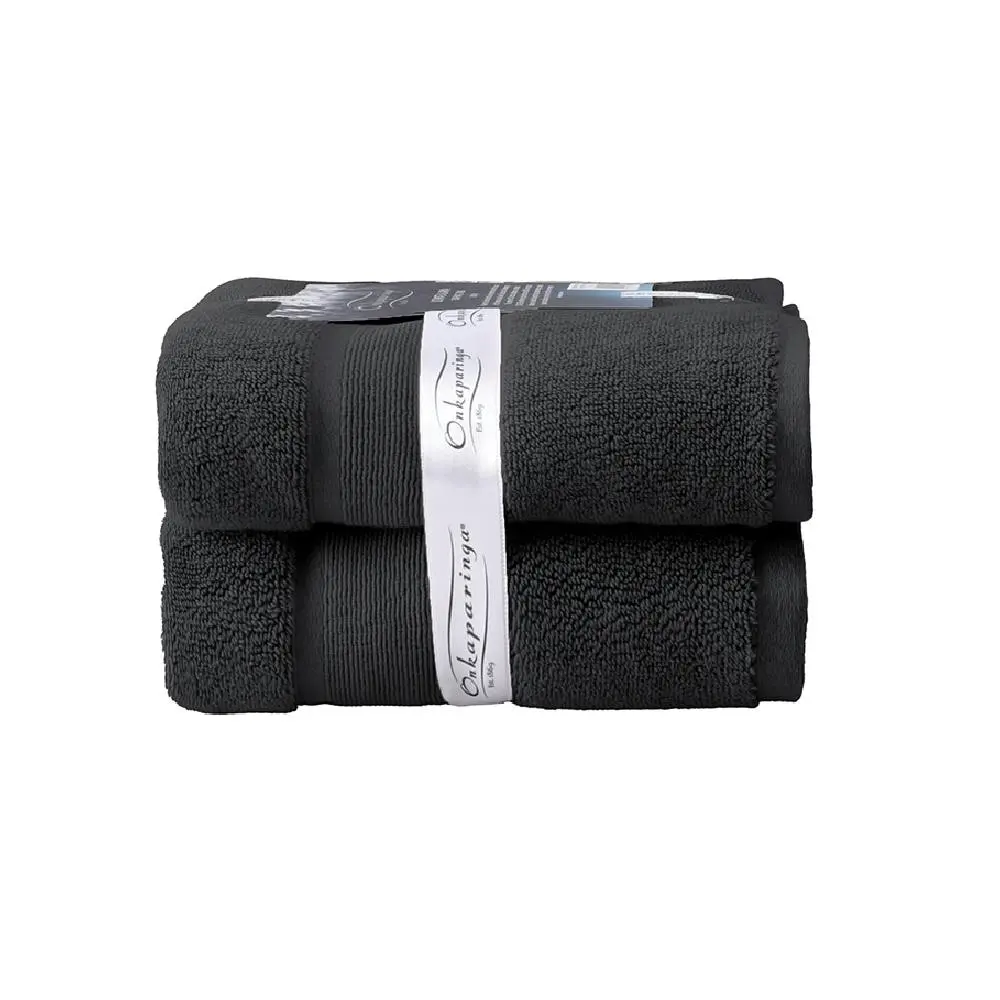2PK Ultimate Alanya Cotton Bath Mat/Towel 850Gsm Highly Absorbant Castlerock - Home & Garden
