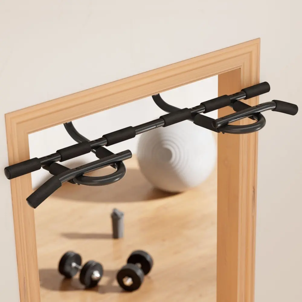 Everfit Pull Up Bar 104CM Doorway Chin Up Horizontal Bar Gym - Sports & Outdoor