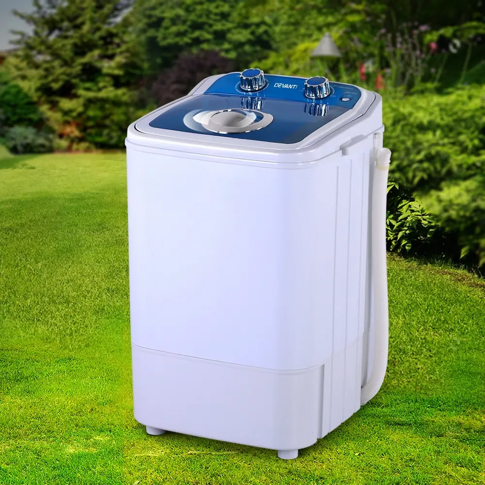 Devanti Portable Washing Machine 4.6KG Blue - Sports & Outdoor