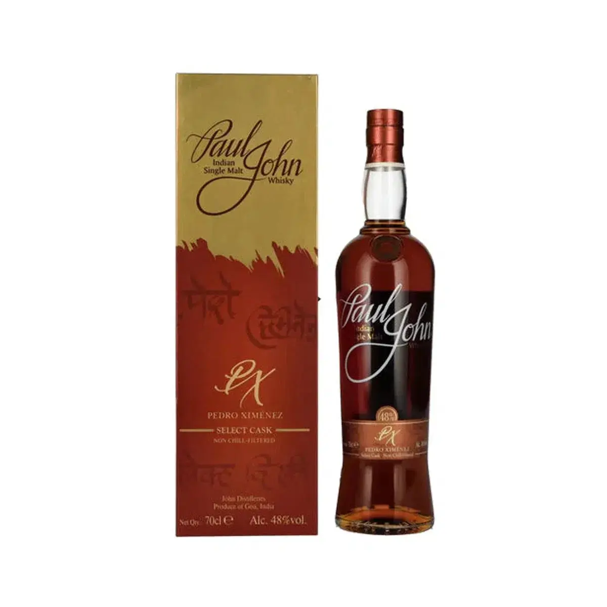 Paul John Pedro Ximenez Select Cask Single Malt Indian Whisky 700ml - Alcohol