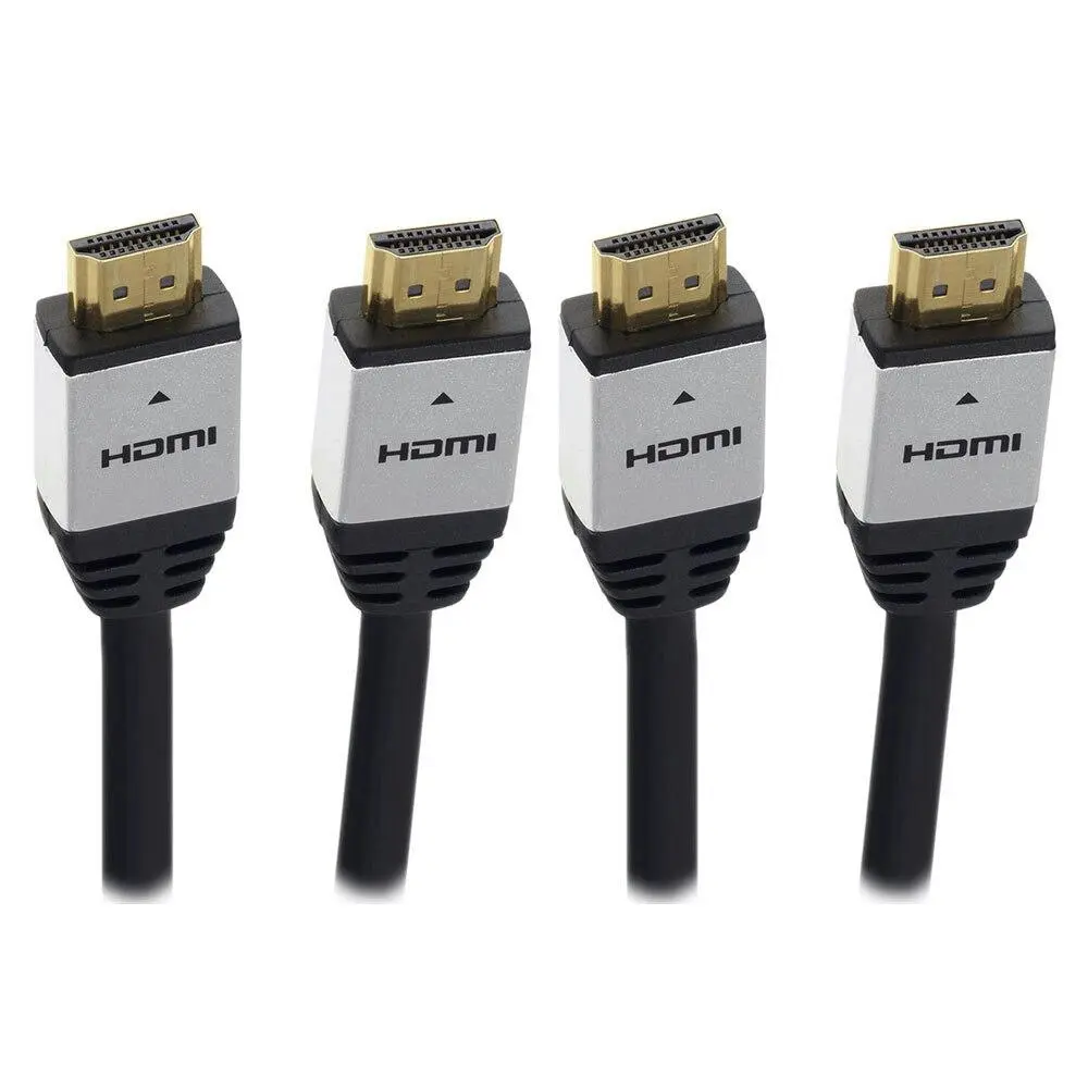 2PK Moki HDMI 1.5m High Speed Ultra Full HD 4K/1080 Cable w/Gold Plated Ethernet - Electronics