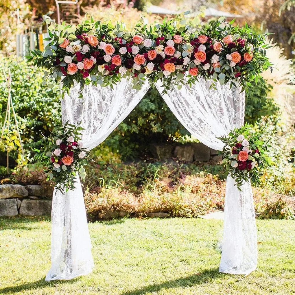 Metal Wedding Arch with Floral Balloon Decor - Religious & Ceremonial