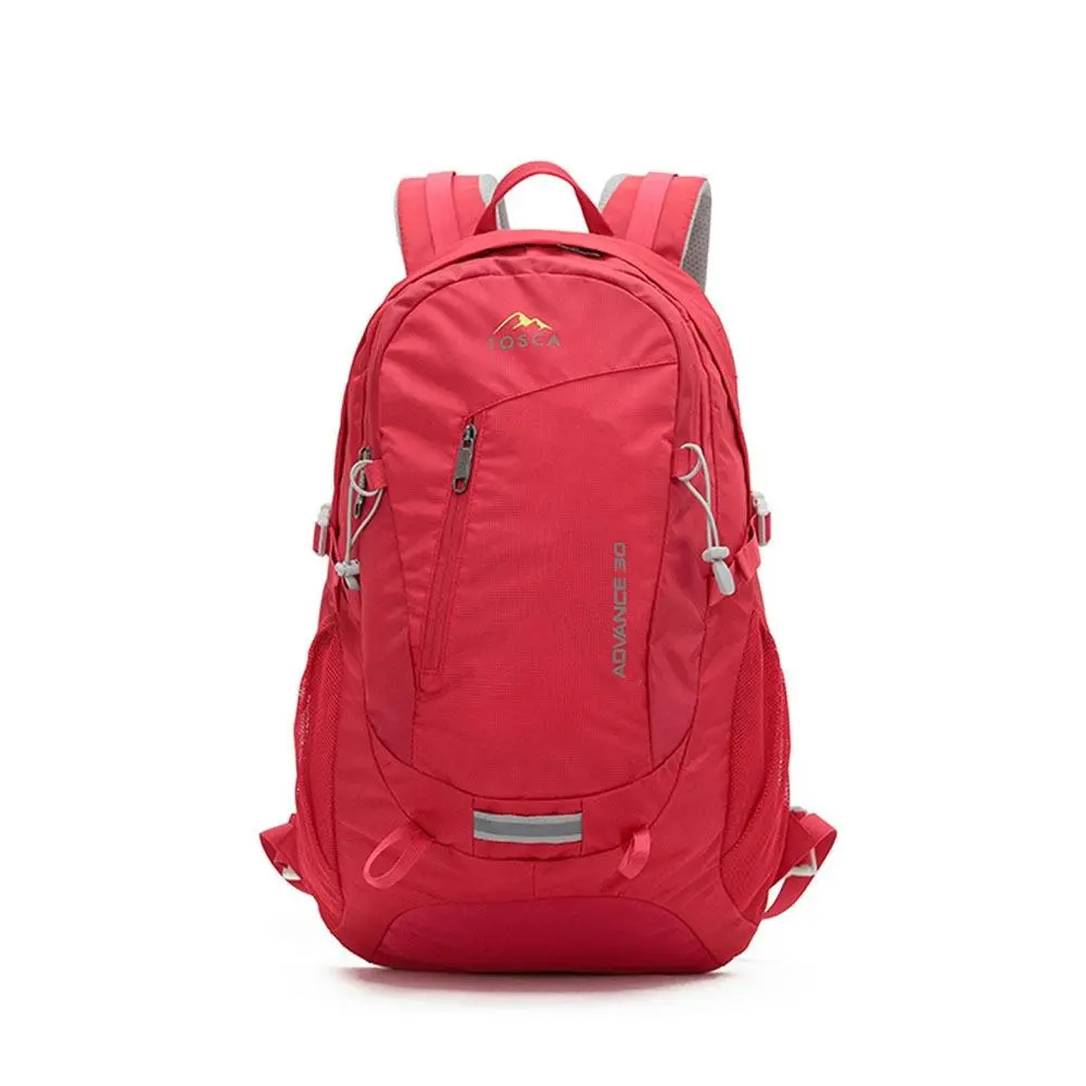 Tosca 30L Lightweight Deluxe Travel Outdoor Backpack Bag Red w/Adjustable Straps - Fashion