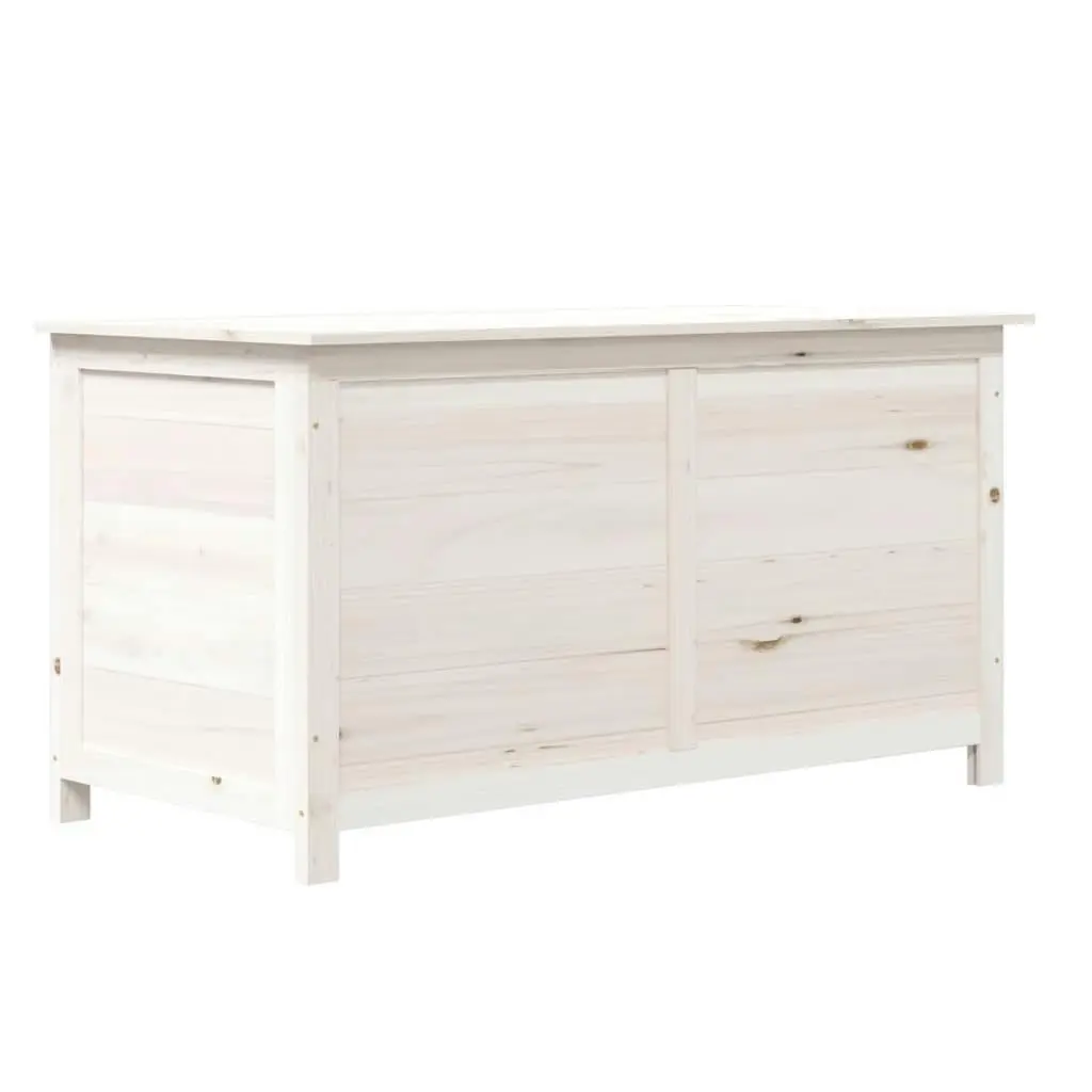 Outdoor Cushion Box White 100x50x56 cm Solid Wood Fir 152167 - Outdoor Storage Boxes - Up to 60% off