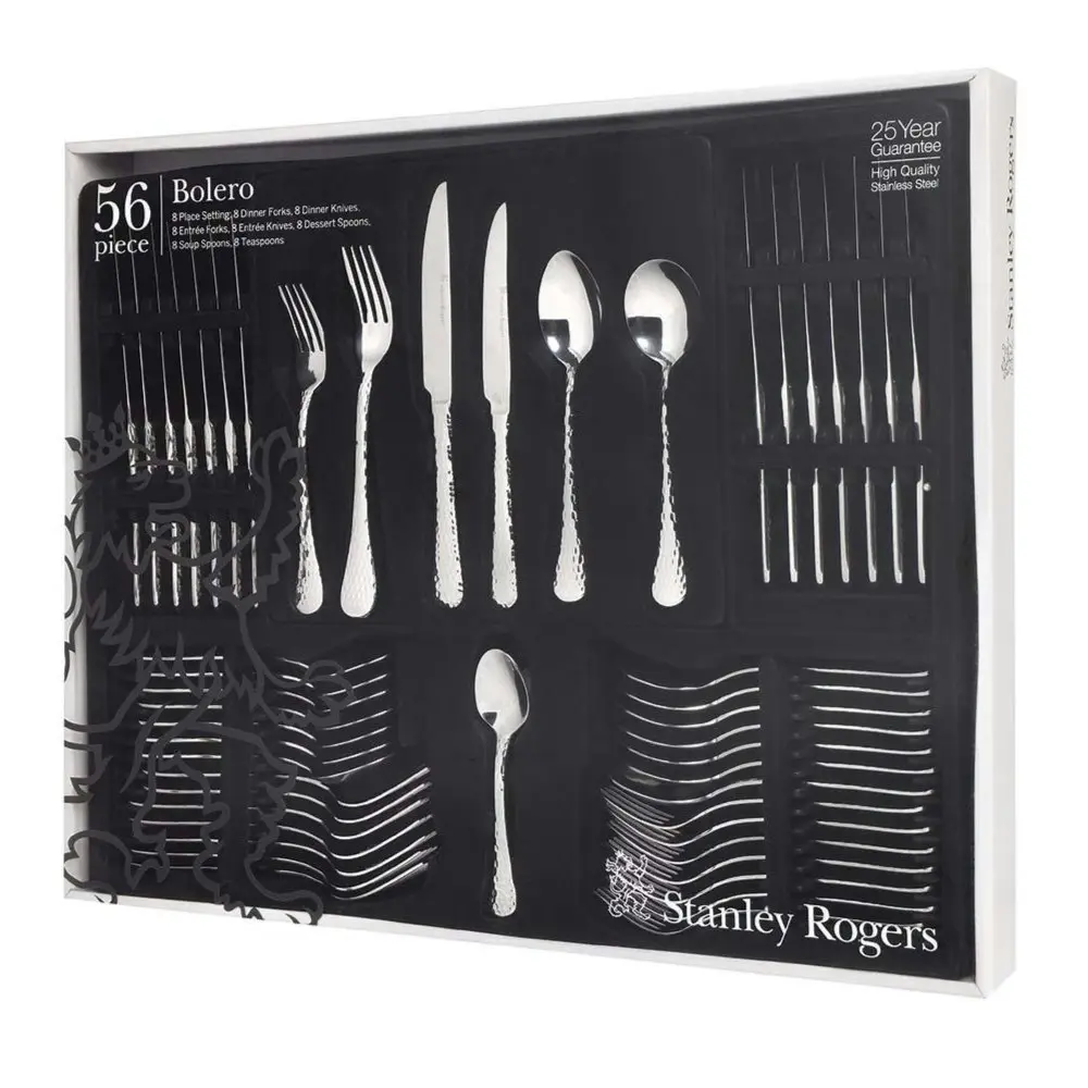 Stanley Rogers 56 Piece Stainless Steel Bolero 56pc Cutlery Set - Kitchenware - Save up to 70%