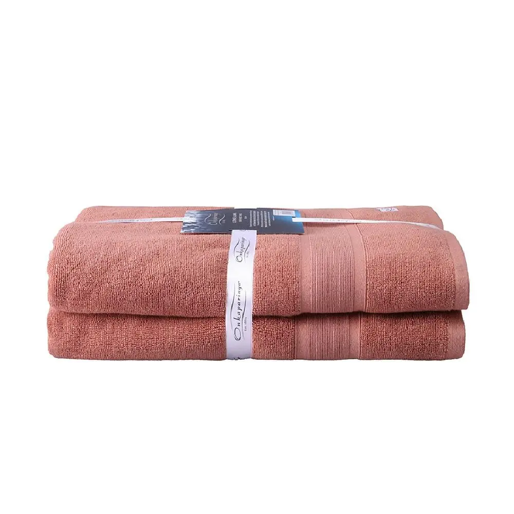 2PK Ultimate Alanya Turkish Cotton Bath Sheet/Towel 550Gsm highly absorbent Clay - Home & Garden