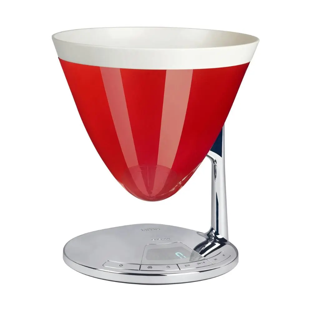 Bugatti Italy Uma Electronic Kitchen Scales and Timer - Red