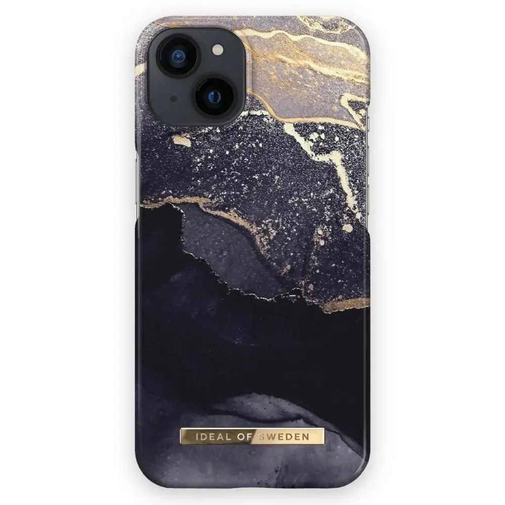 Ideal Of Sweden Fashion Case (Suits iPhone 13) - Golden Twilight Marble