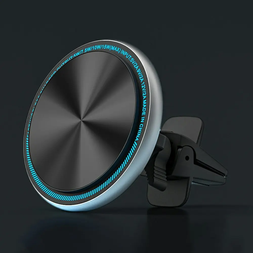 Magnetic Wireless Car Charger Car Air Vent Mobile Phone Holder For iPhone - Electronics