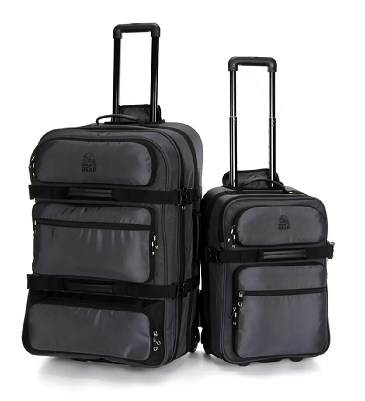 Granite Gear Luggage Wheeled Duffle Lightweight With Wheel SofeCase 2PCS Set Travel Suitcase G8500AC - Fashion