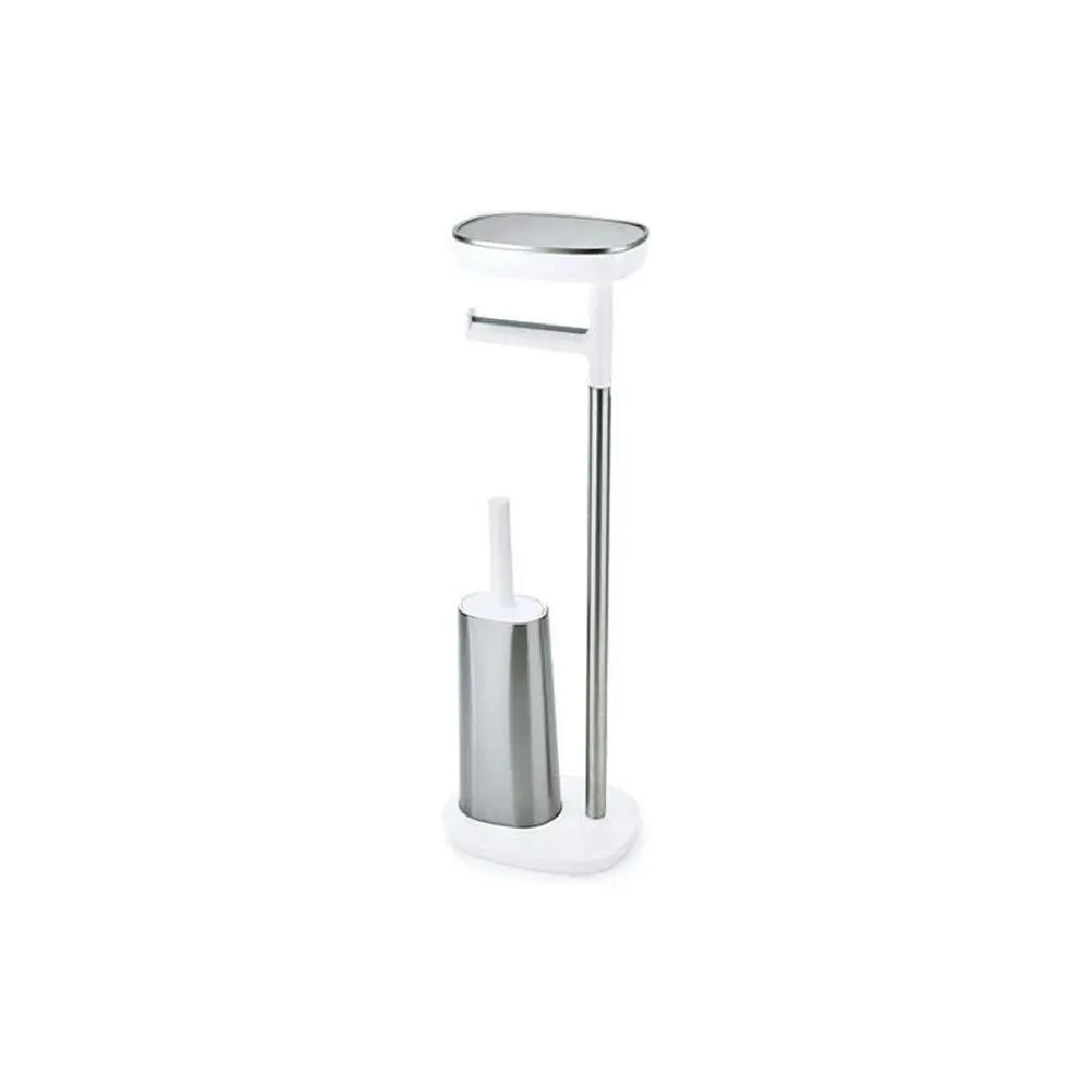 Joseph & Joseph EasyStore Plus Toilet Paper Holder/Flex Toilet Brush Cleaner SS - Home & Garden