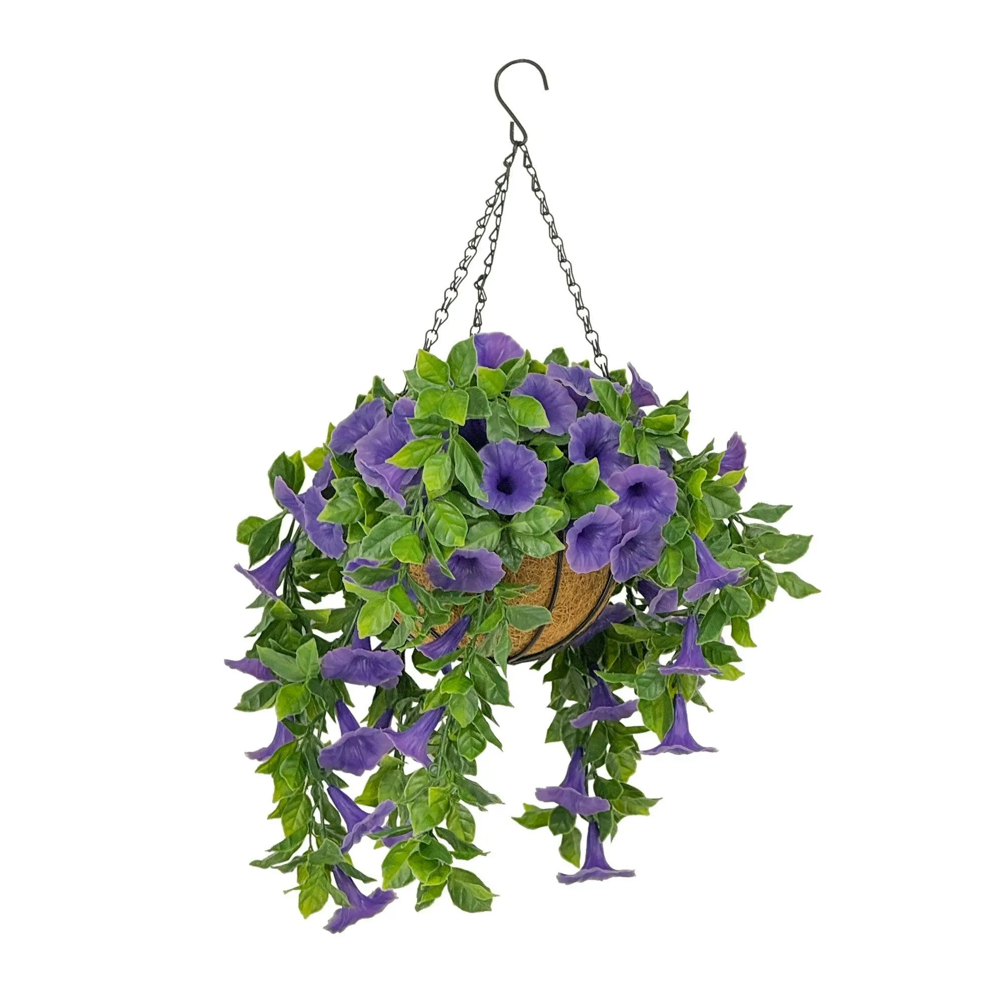 Petunia Hanging Basket (UV Treated) - Purple 33cm
