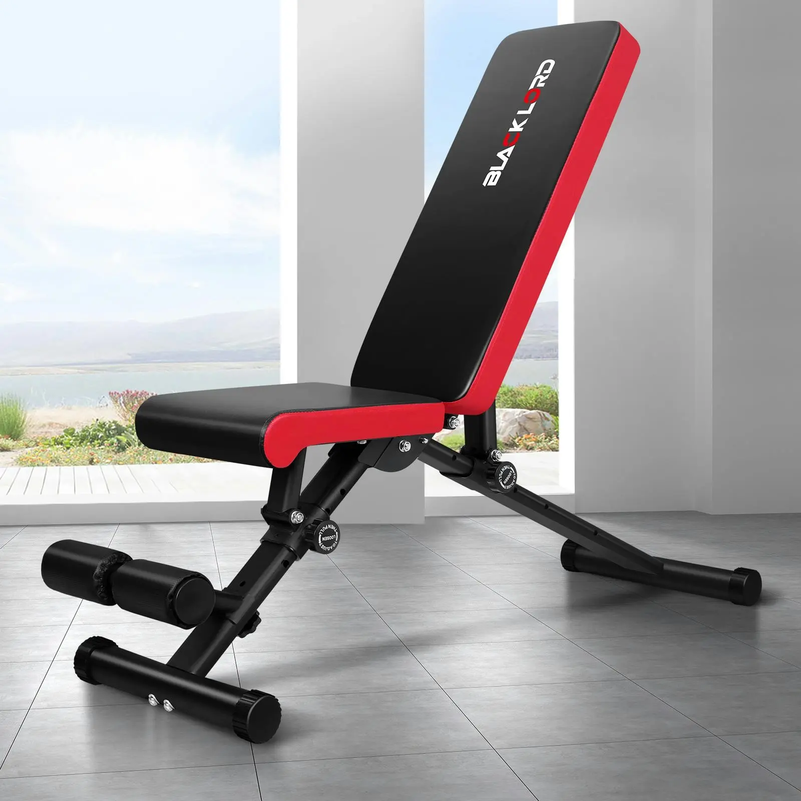 Black Lord Weight Bench FID Bench Fitness Flat Incline Decline Press Gym - Shred Sale - Up to $400 off