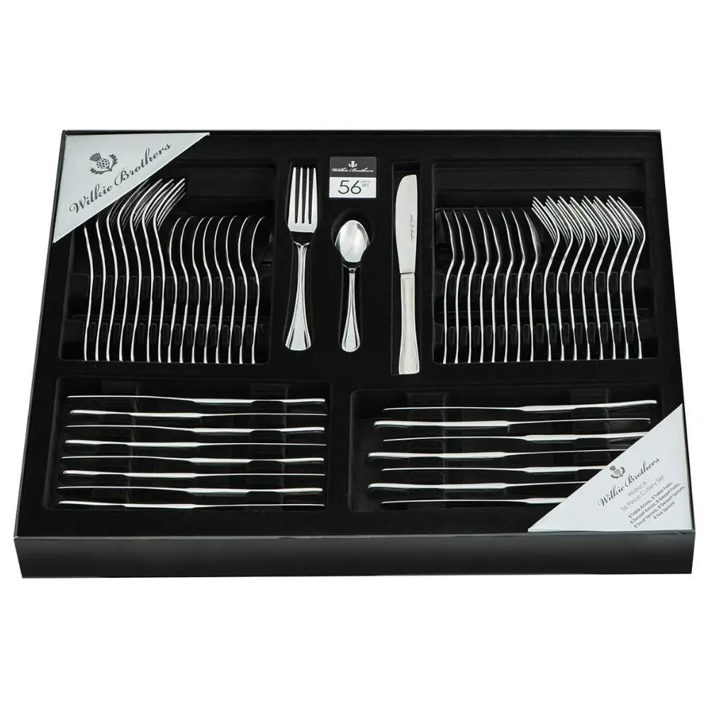 Wilkie Brothers 56 Piece Stainless Steel Wallace Cutlery Set 56pc - Kitchenware - Save up to 70%