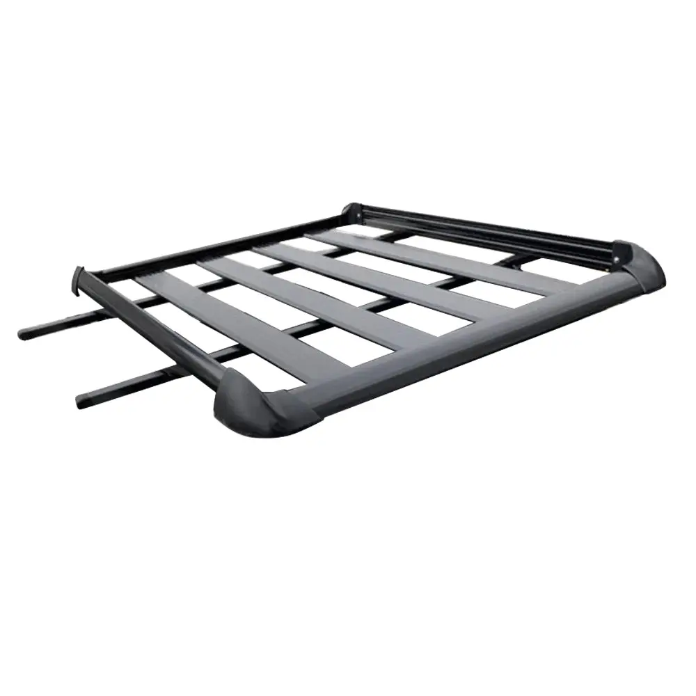 Elora Car Roof Rack Platform Luggage Carrier Vehicle Cargo Tray 160x100cm Black - Automotive