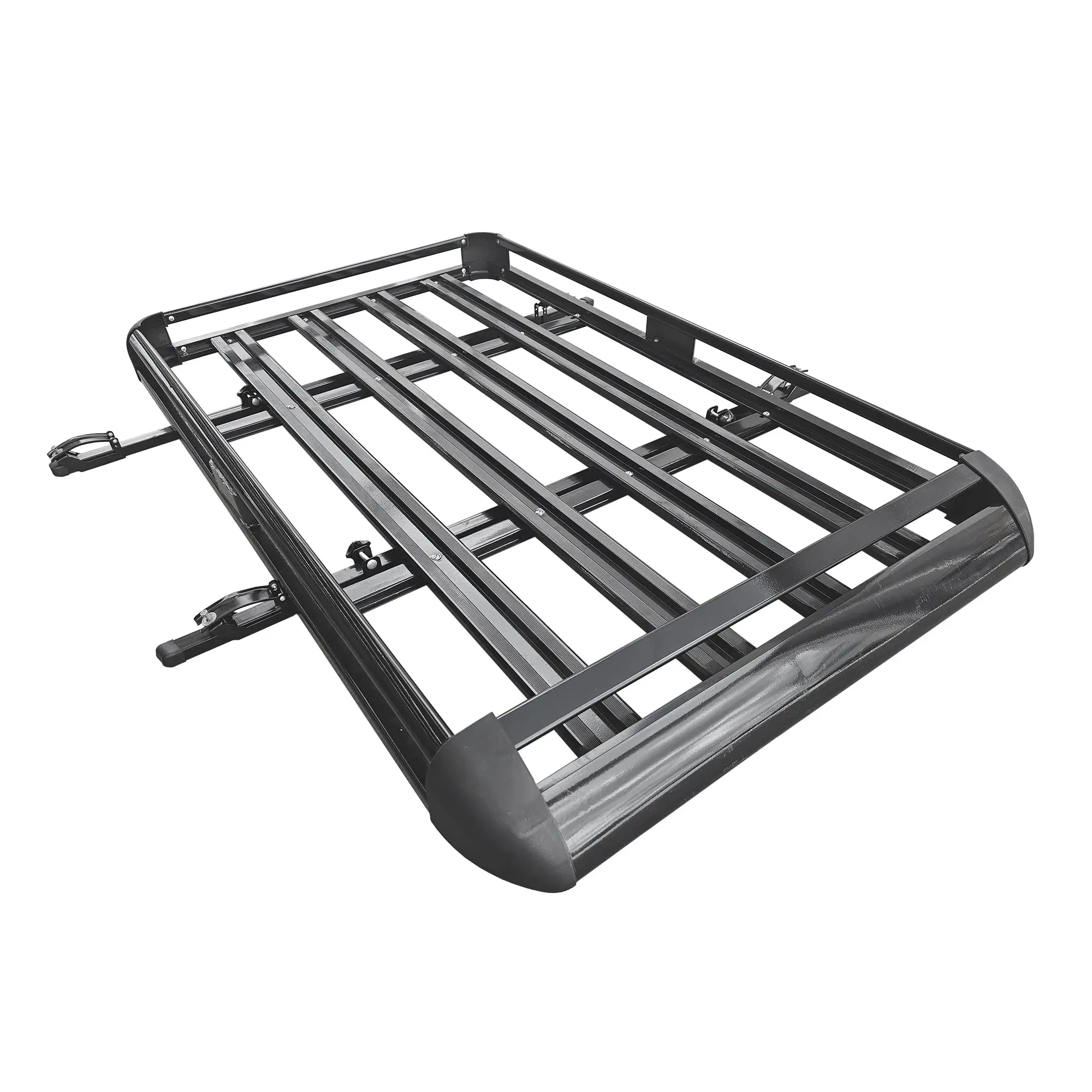 Elora Car Roof Rack Basket Luggage Carrier Vehicle Cargo Rails 140x100cm Black - Automotive