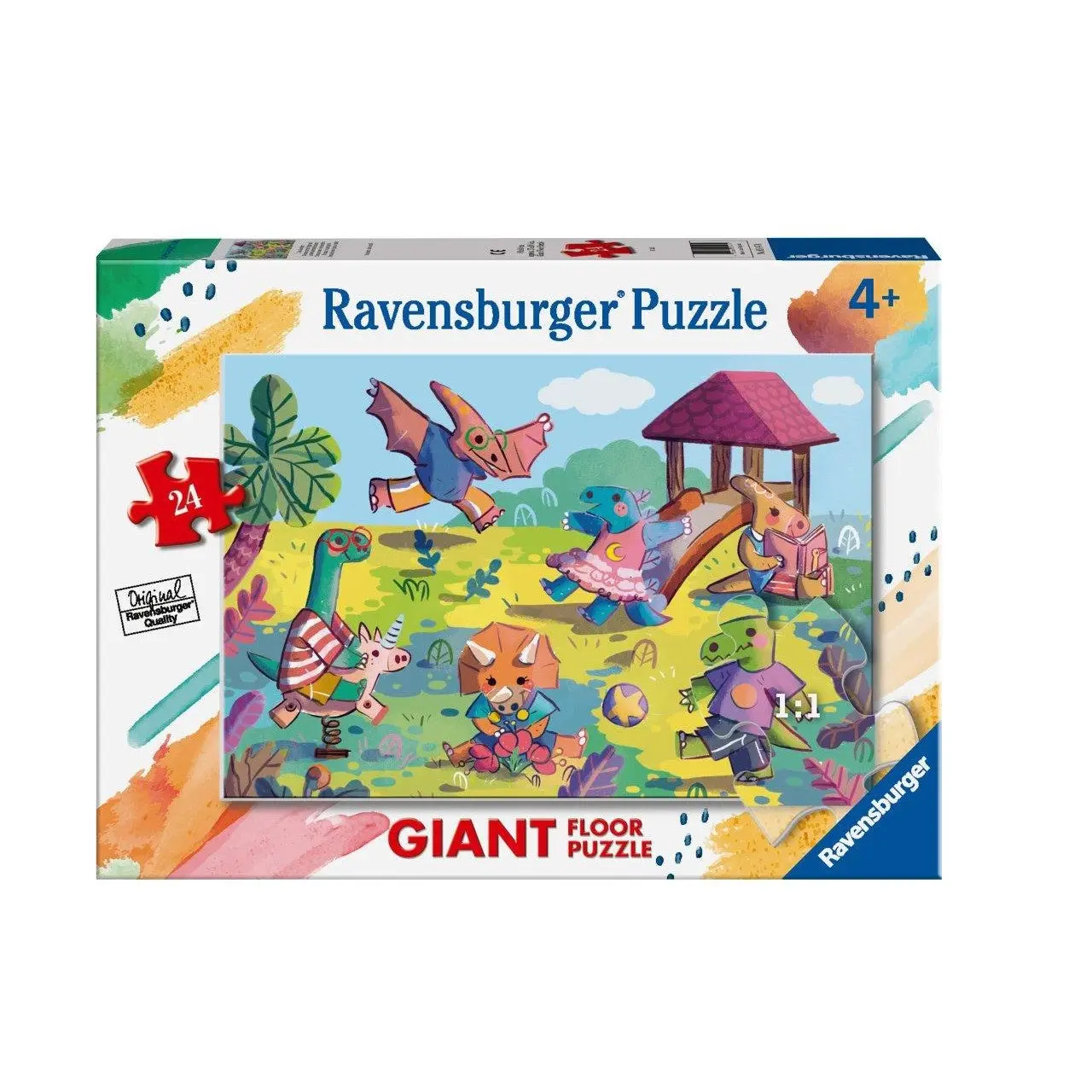 24pc Dinosaurs at Playground Super Sized Puzzle - Toys & Games