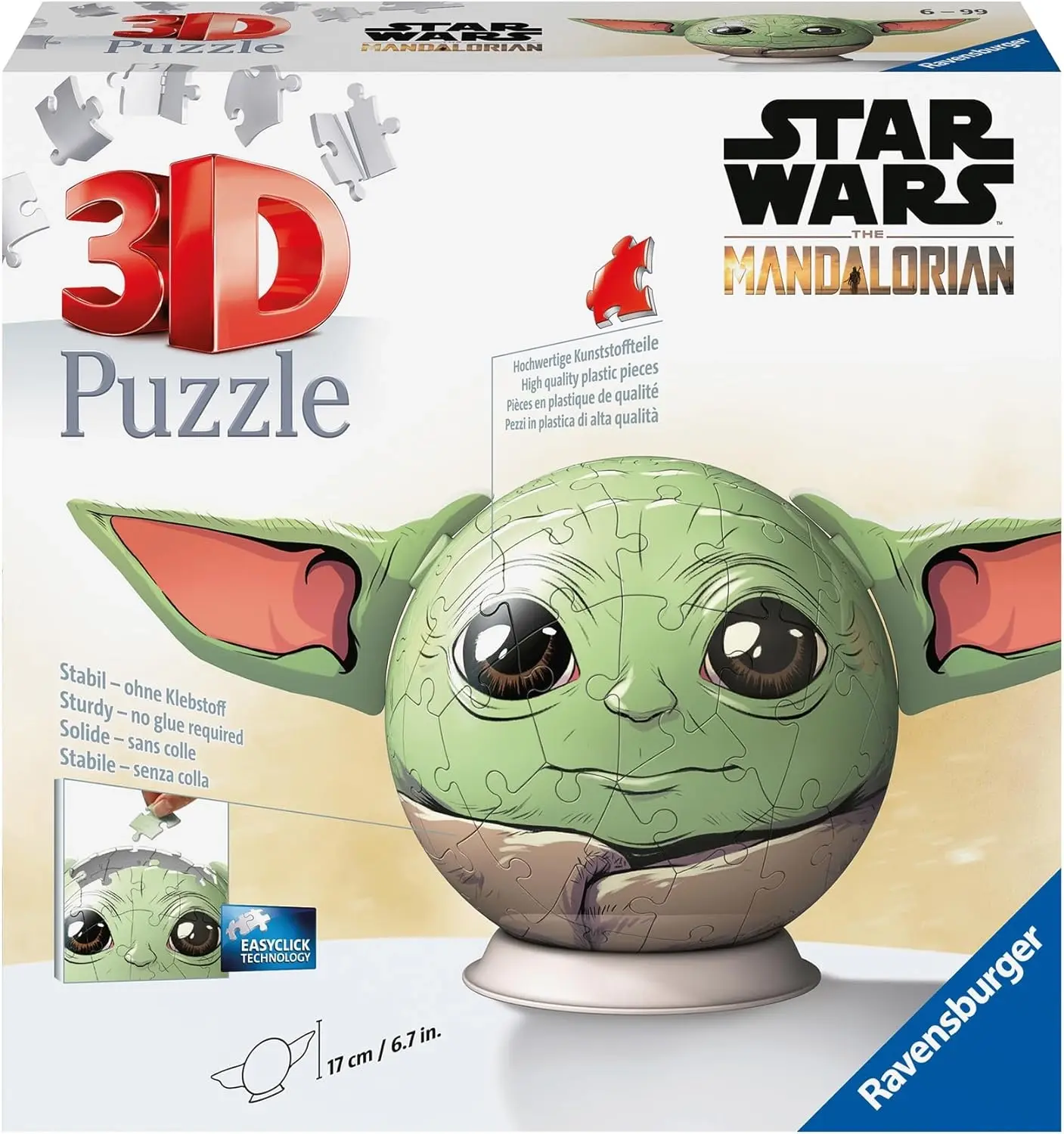 Star Wars Grogu with Ears 3D Puzzle - Toys & Games