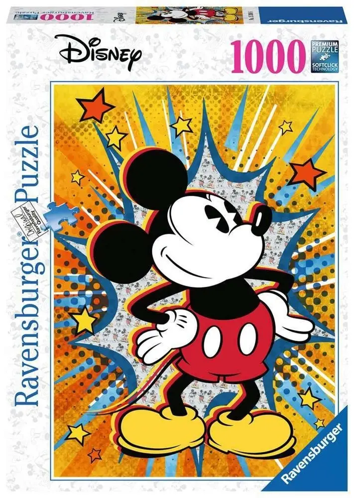 1000pc Disney Retro Mickey Puzzle - Toys & Games