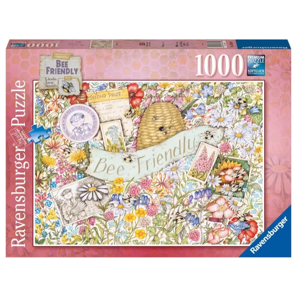 1000pc Bee Friendly Puzzle - Toys & Games