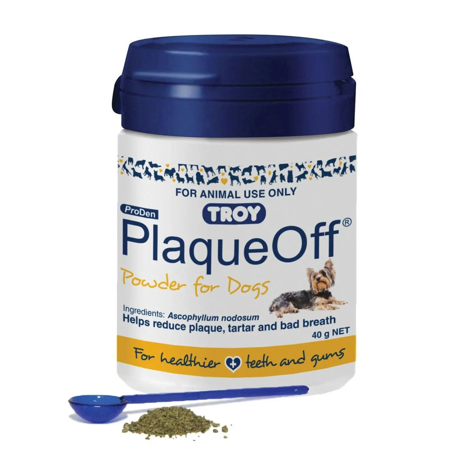 PlaqueOff Dental Powder for Dogs 40 GM - Pets
