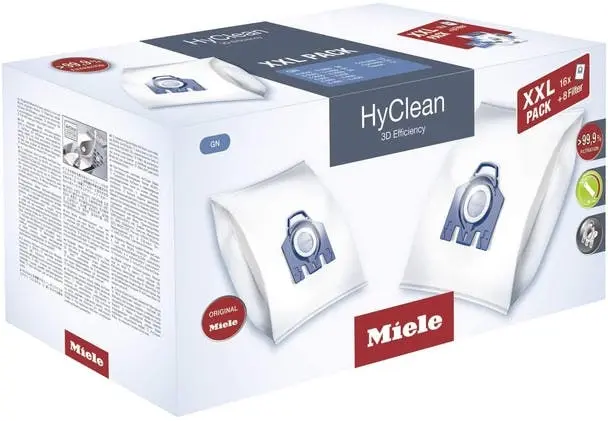 Miele Hyclean XXL Pack 3D Efficiency GN Vacuum Cleaner Dustbags - Home & Garden
