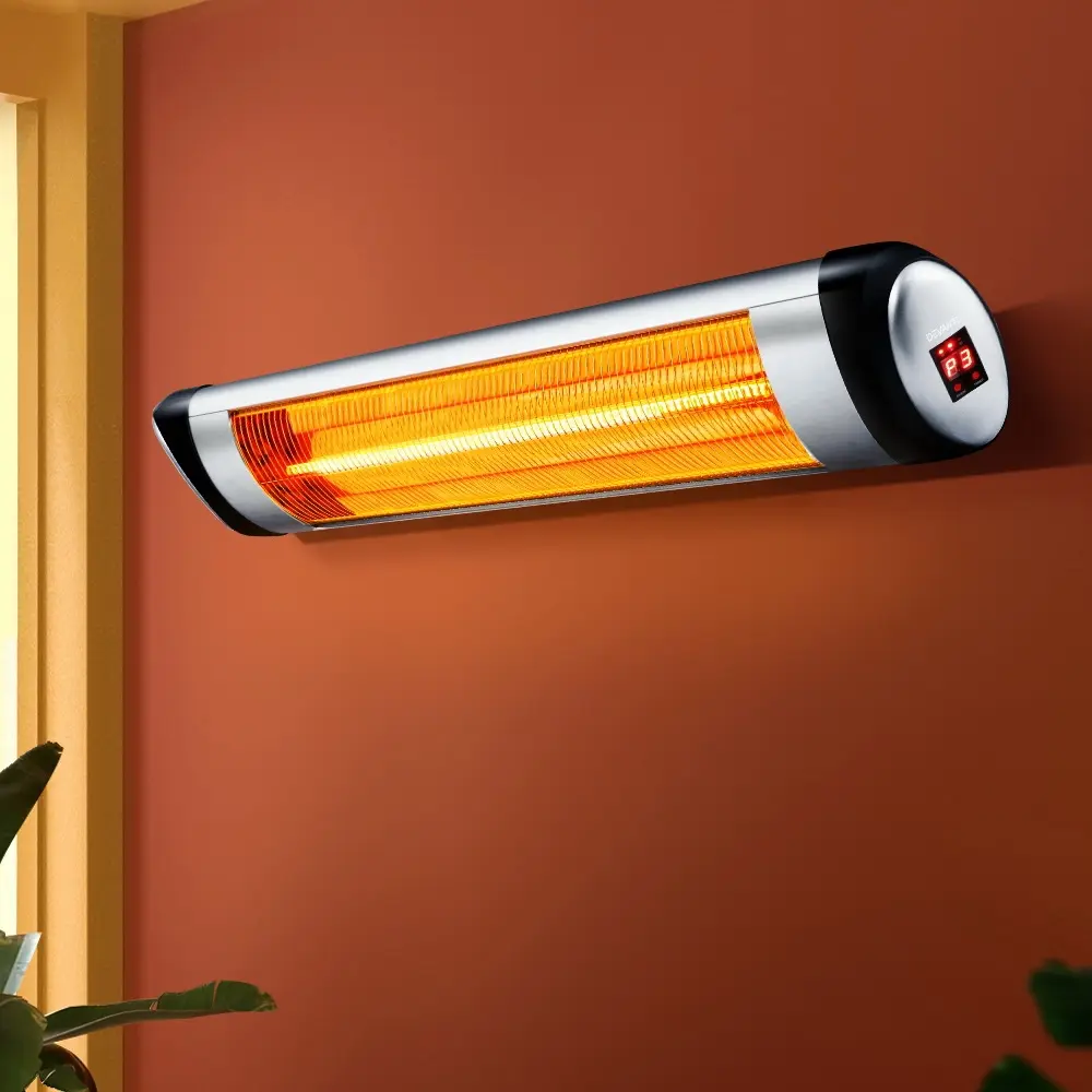 Devanti Electric Strip Heater Radiant Heaters 1500W - Home & Garden