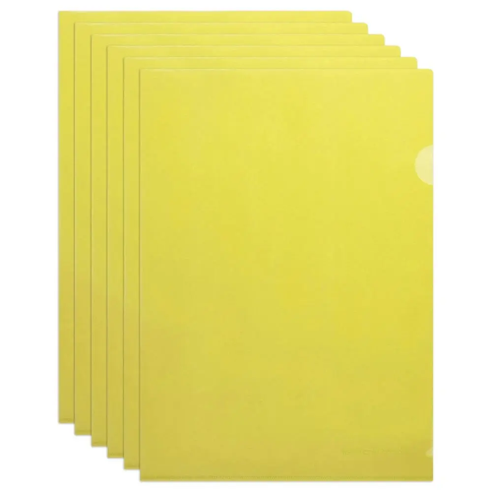 25x Marbig PE Letter File A4 Document Stationery Organiser Folder/Holder Yellow - Office