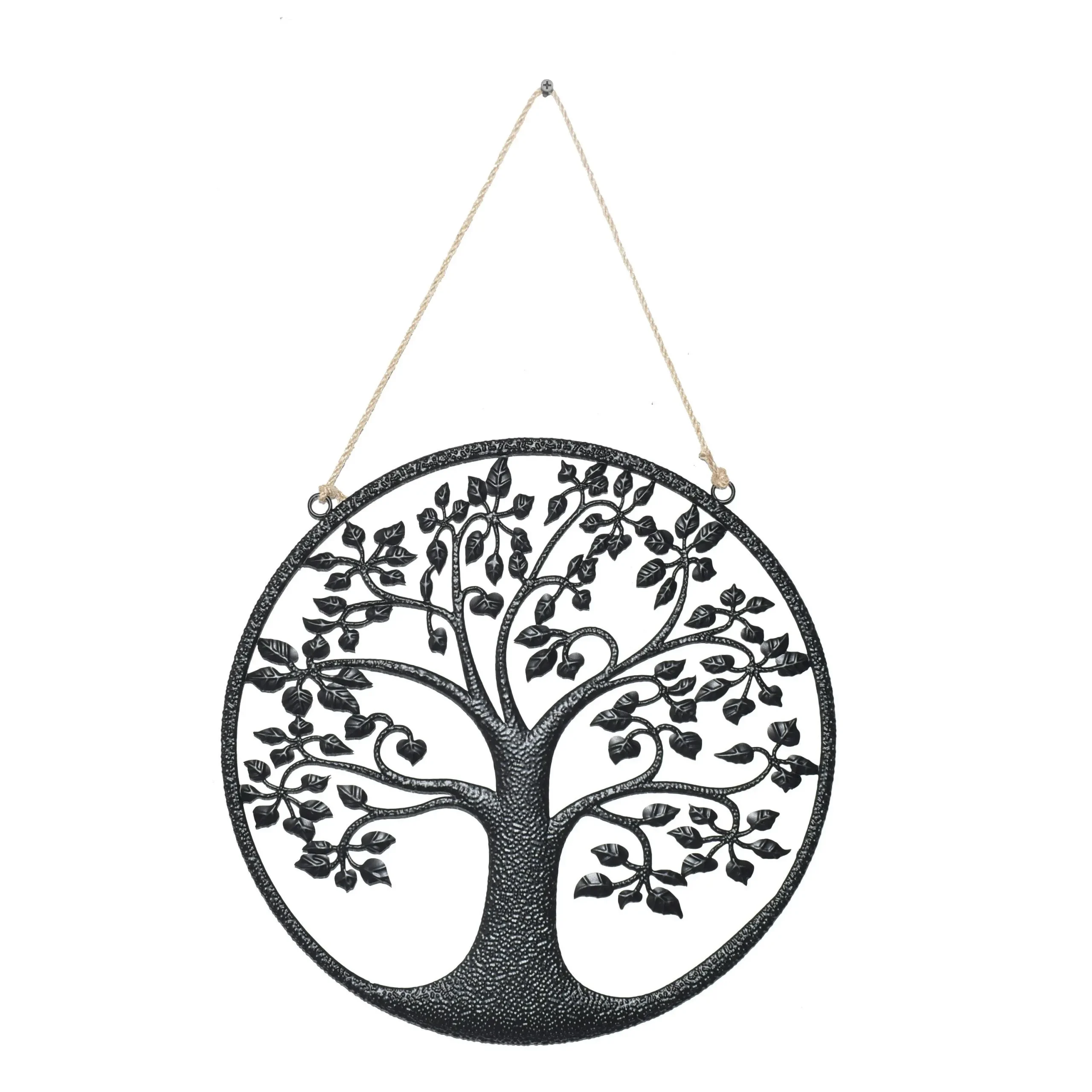 Metal Black Tree of life Wall Decor - Home & Garden