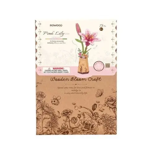 Wood Bloom Pink Lily - Hobbies