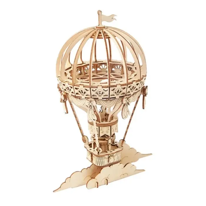 Classical 3D Wooden Hot Air Balloon - Hobbies