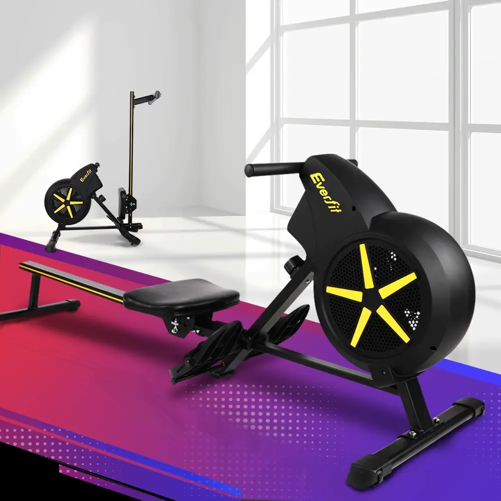 Everfit Rowing Machine Air Rower Exercise Fitness Gym Home Cardio - Sports & Outdoor